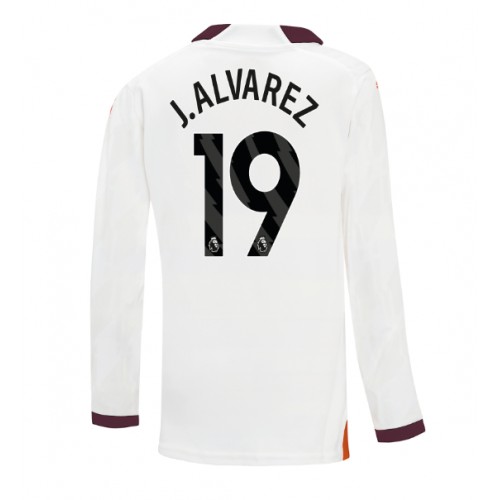 Maillot de foot Manchester City Julian Alvarez #19 Extérieur 2023-24 Manche Longue